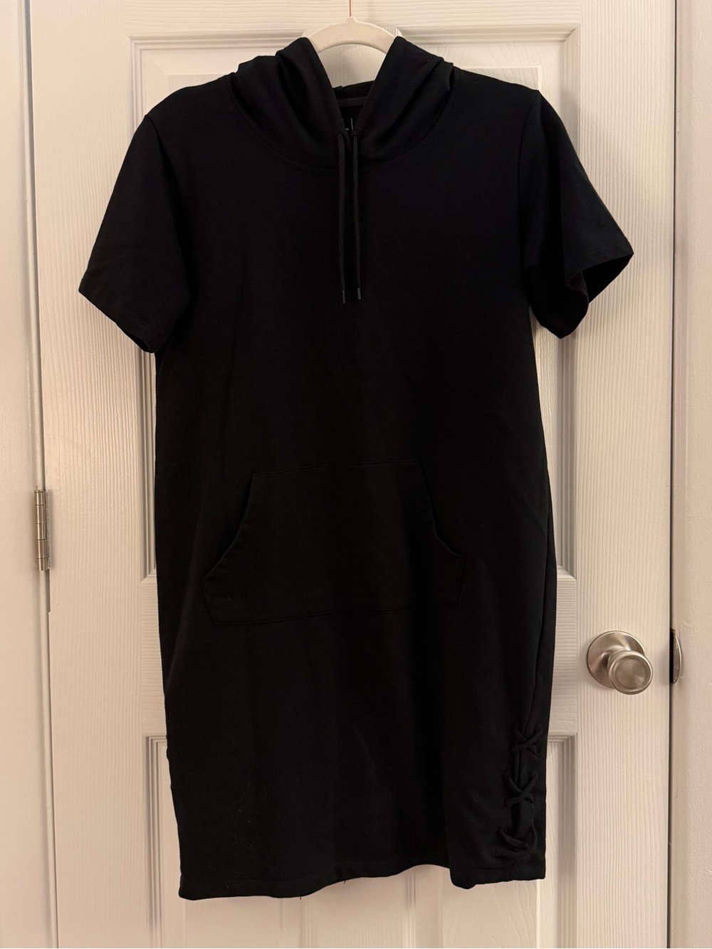 Xersion Black Hoodie Sweatshirt Dress Small